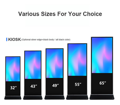 Zoll 4K vertikaler Selbstservice-intelligenter Touch Screen Kiosk-55